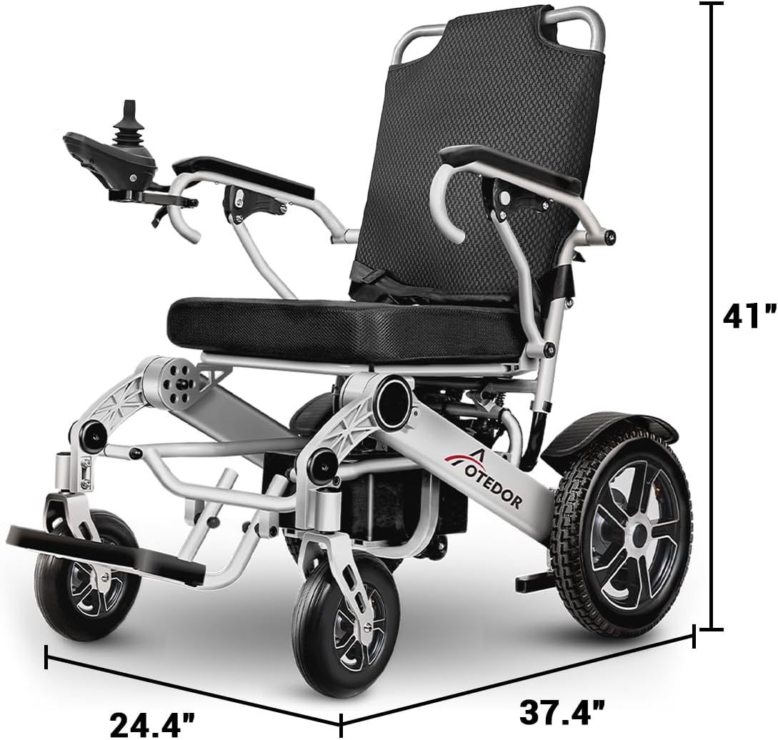 Lightweight Foldable Electric Wheelchair for Adults – 30 Mile Range