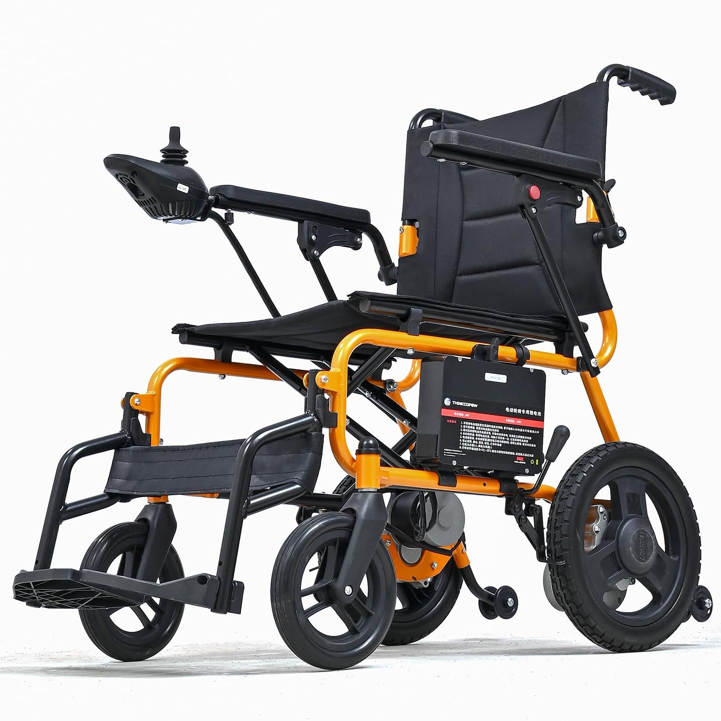 33lb Lightweight Folding Electric Wheelchair – Dual 180W Motors