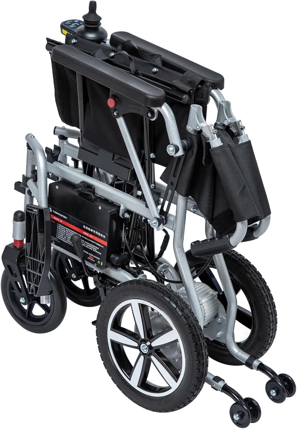 33lb Lightweight Folding Electric Wheelchair – Dual 180W Motors