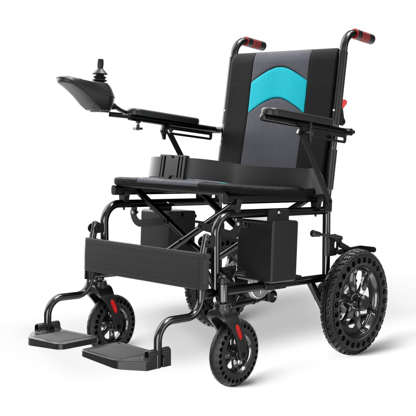 Foldable Lightweight Electric Wheelchair for Adults – Dual 500W Motors, 15 Mile Range