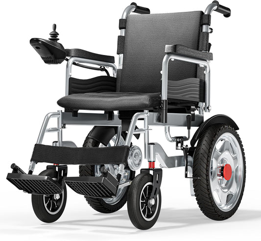Foldable Electric Wheelchair for Adults – 25+ Mile Range, All-Terrain