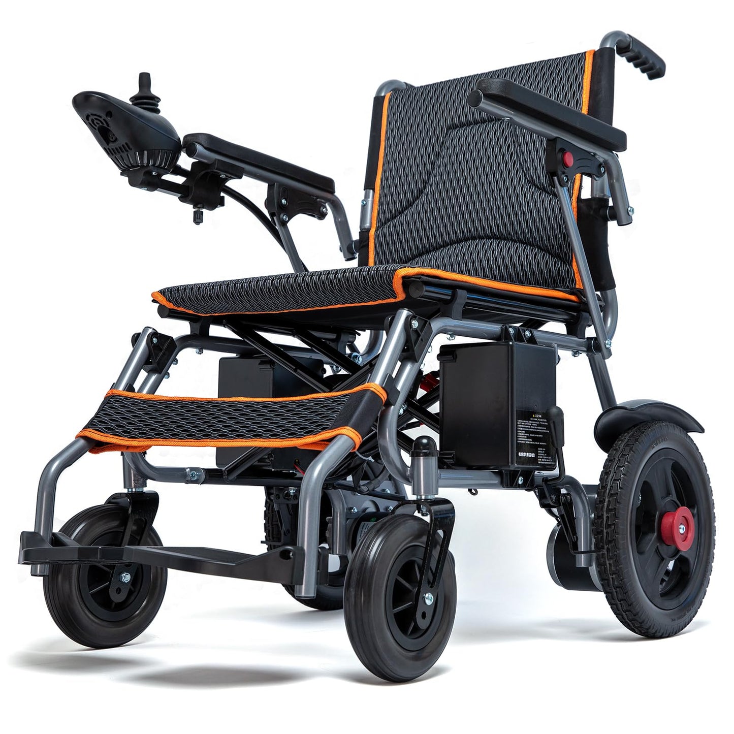 33lb Lightweight Folding Electric Wheelchair – Dual 180W Motors